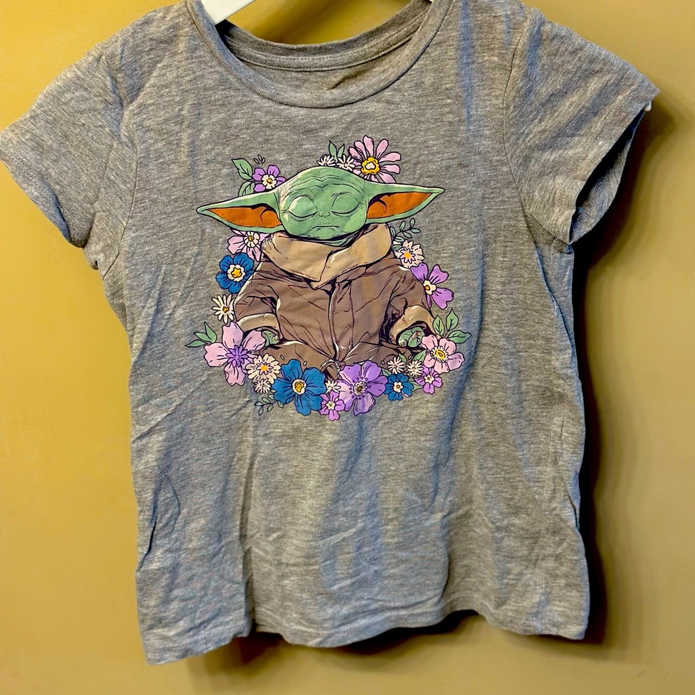 Girls Baby Yoda shirt